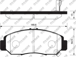 ��������� ������� /�������� �������� 4�� /������������ /Tiguar ��� Honda Odyssey RB1, RB2; Accord CL7/8/9 PN8465 TG613 TG613C 06450S0KJ01 Tiguar TG613...