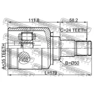 ���� ���������� ����� 35x50x24 0411CY4ALH ����