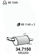 ��������� ������ OPEL ME 347150 ASSO 347150 ����