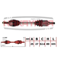 ��� ���������, �����. ����� Dacia Duster II (HS_) 10- (25x27x52.6x655) Nakayama ND3179NY ����