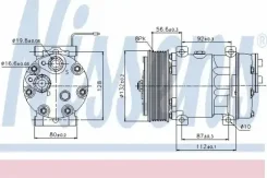 ���������� ������������ 24V d132 8����� Volvo FM/FH12/13/16 Nissens 89065 ����