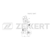 ������� Hyundai Solaris IV 10- Elantra V 11- Veloster 11- i30 08- Kia Rio III 11 Zekkert AN1080 AN1080 ����