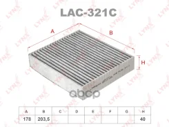 ������ ������ �������� Mitsubishi COLT (Z3_A), Smart 04- LYNXauto ���. LAC321C LAC321C ����