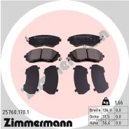 ������� �������� ! �����. 137x56x18 Subaru Legacy 2.0i/2.5i 98-03/Impreza 2.0i/T WRX 01 Zimmermann 257601701 257601701 ����