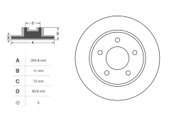 ���� ��������� ������ Mazda Mazda 3 BK 2003-2006, Mazda 3 BK 2006-2009 Cworks C220R0736 C220R0736 ����