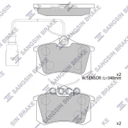 ������� ����. �������� Hi-Q AUDI A4 Avant RS4 Quattro 00-01 Sangsin brake ���. sp4107 SP4107 ����