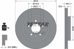 ���� ��������� ������ � ��������� PRO OPEL/ Vauxhall Textar 92239803 Textar ���. 92239803 92239803 ����