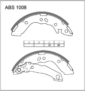 ������� ��������� ���������� (�����) Hyundai Accent I 94-04, GETZ 180X31 Allied Nippon ABS1008, ������ ABS1008 ����