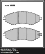 ������� ��������� �������� (�������) Daewoo Nubira, Rezzo, Lacetti Allied Nippon ADB31188, �������� ADB31188 ����