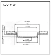 ���� ��������� (�������) VW Tiguan (5N_) 2.0 TFSI 4Motion 09.2007 - Skoda Octavia III (5E3, NL3, NR3) 1.6 01.2014 - Allied Nippon ADC1449V, �������� A...