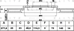 ���� ��������� �������� ������������� Mazda 3/5/Axela 03- Blitz BS0205 BS0205 ����