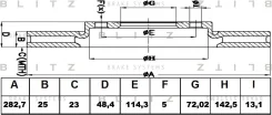 ���� ��������� �������� ������������� Mazda 6 02- Blitz BS0401 BS0401 ����
