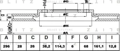 ���� ��������� ������������� (�������) Nissan Navara/Pathfinder 05- Blitz BS0435, �������� BS0435 ����