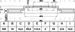 ���� ��������� ������ ������������� Lexus RX 08- Blitz BS0454 BS0454 ����