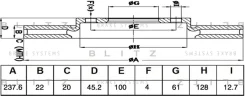 ���� ��������� ������������� (�������) Nissan AD 99- Blitz BS0533, �������� BS0533 ����