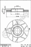���� ��������� Max (�������) VW POLO Saloon (602, 604, 612, 614) 1.6 05.2010 - Skoda Rapid (NH3) 1.6 05.2015 - Brembo 09701175, �������� 09701175 ����