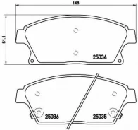������� ����. ���. Chevrolet Cruze (J300) 1.6 05.2009 - Chevrolet Cruze (J300) 1.8 05.2009 - Chevrolet Cruze /OPEL Astra 1.3-2.0 05.09- Brembo P59077...