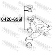 ������� ����� L/R Volvo, Hyundai, KIA, Mitsubishi, Nissanhb20, HB20S 16, Accent 11 (Mexic Hyundai Accent/Verna 1999- Febest 0420696 0420696 ����