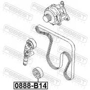 ����� �������� Suzuki, Subarulegacy B15, Grand Vitara JB424W-4, Grand Vitara JB419WD-4 Subaru Legacy B14 2009.02- [JP] Febest 0888B14 0888B14 ����