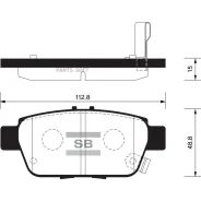 ������� ��������� �������� Honda Ridgeline 06, Acura TL 09 SP1430 Sangsin Brake SP1430 SP1430 ����