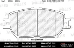 ������� ��������� �������� (��� �������) (����� Semi-Metallic) (Toyota Camry (_V30_) 2.4/3.0 0104) (TRW GDB3314) E100227 Miles E100227 E100227 ����
