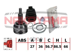 ���� �����. �-�� Renault Laguna II (BG0/1_), Laguna III (BT0/1, KT0/1, DT0/1) (27x36x152.5x56.7) Nakayama ���. NJ1689NY NJ1689NY ����
