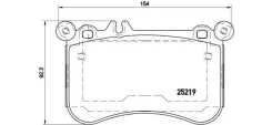������� ��������� �������� �������� Mercedes BENZ W212 E-Klasse (2009) [178Brembop50098] P50098 ����