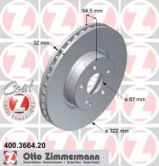 ���� ��������� ! �����. 322x32/64-5x112 MB W204/S204 3.0/3.5 07 [178Zimmermann400366420] 400366420 ����