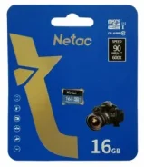 ����� ������ MicroSD 16GB Netac P500 Standard Class 10 UHS-I (90 Mb/s) ��� �������� ����