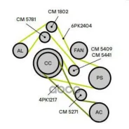 ���������� ����� (��� ������) ��� �/� Audi A6 (97- CM5441 CM5441 ����