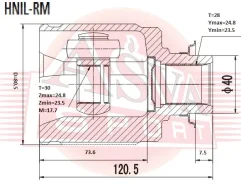 ���� ���������� ������ 30x40x27 ASVA HNIL-RM 44305SNAN01, 44305SNAN00, 44305T2AA00, 44305T0AA01, 44310T0A305, 44310T7A305, 44310T2A305, 44310SMG305 ��...