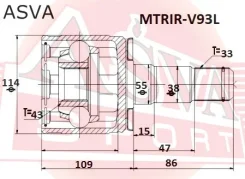 ���� ���������� ������ 43X55X33 ASVA Mtrir-V93L MTRIRV93L ����