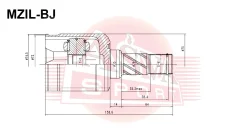 ���� ���������� ����� 29X35X24 ASVA MZIL-BJ FA6022620A, FA6022620, FD5122620 ����