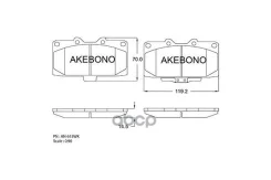 ������� ���������, �������� (SB) Akebono ���. AN615WK AN615WK ����