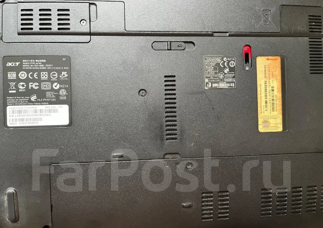 Acer Aspire 5742. 15.6", 2,4����, ��� 4 ��, ���� 320���, WiFi: 1, Bluetooth: 1 ����
