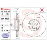 ���� ��������� BMW 5 G30/ X5 G05/X7 G07/ 7 G11/G12 �������� ������ ����. D 374��. Brembo 09. D896.13 Brembo 09D89613 09D89613 ����