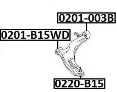 ����������� ������ �������� �������� | ����� ����/��� | Nissan/ Bluebird Sylphy G10 2000-2005 0201B15WD ����