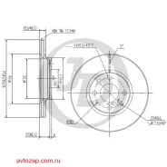 ���� ��������� �������� DF2586 (259x20,6) 4 ��� JUST Drive JBD0040 JBD0040 ����