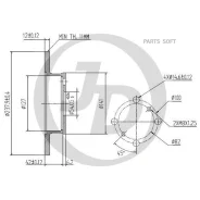 ���� ��������� �������� DF1409 (238x12) 4 ��� JUST Drive JBD0056 JBD0056 ����