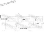����������� �������� ����� GAS. TWIN TUBE 54650-26600 Hyundai Santa FE 00 2000- [EUR] 12110018FL ����