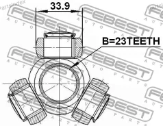 ������� 23X33.9 #43040-05110 Toyota Kluger L/V ACU2#, MCU2# 2000.11-2007.05 [JP] 2116FOC20 ����