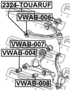 ����� �������� ������� 7L0407021B AUDI Q7 2007-2015 [RDW] 2324TOUARUF ����