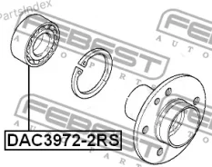��������� ��������� �������� 39X72X37X37 33411124358 BMW 3 E36 1989-2000 [ECE] DAC39722RS ����