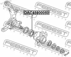 ��������� ��������� �������� 45X80X50 40210-HA00A Nissan Vanette S21 1999.06- [JP] DAC45800050 ����