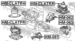 ������� ������� ��������� AT/MT 50870-SEA-E01 Honda Accord CL7 2003-2008 [EU] HM063 ����