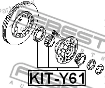 ��������� ��������� �������� ������� ����������� 40215-C6000 Nissan Safari Y61 1997.08- [GL] KITY61 ����
