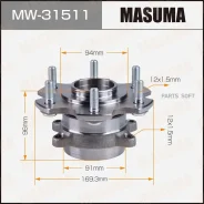 ������� � ����������� Mitsubishi Pajero ����. Masuma MW31511 MW31511 ����