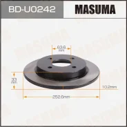 ���� ��������� Masuma, rear FORD Focus 98-05 [��.2] ��������� �� �������� 2 ��, ������ BDU0242 ����