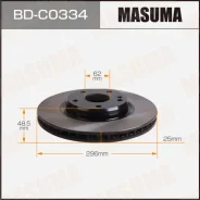 ���� ��������� Masuma, front Geely Binyue 20- [��.2] ��������� �� �������� 2 ��, �������� BDC0334 ����