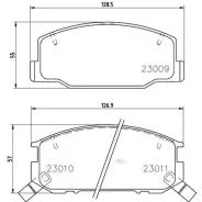 ������� ��������� �������� Toyota Previa 90-00 Nisshinbo NP1124 NP1124 ����